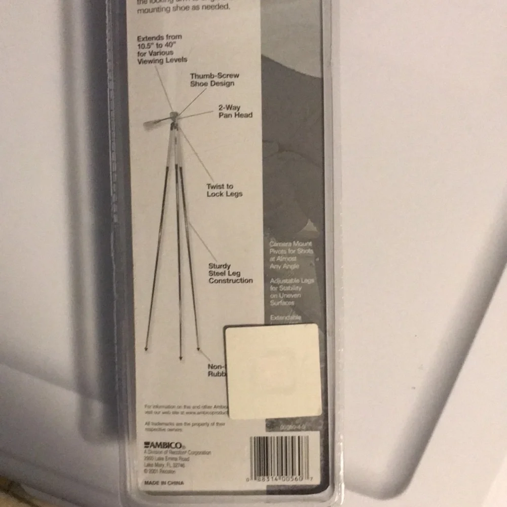 Ambico Camera Extendable Tripod